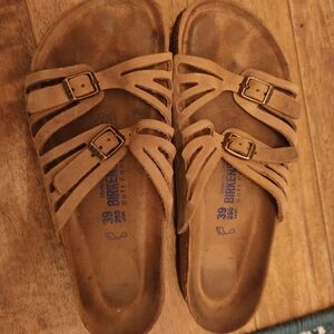 Birkenstock Tan Suede Sandals